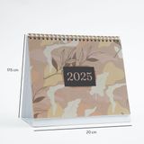Floral Tasarımlı 2025 Masa Takvimi - -- - Option-1
