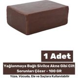 Floranova 100% Doğal Güzel Kokulu El Yüz Saç Vücut Cilt Onaran Kolajen Etkili Amber Bitkisel Sabun 1 Adet