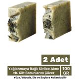 Floranova 100% Doğal Güzel Kokulu El Yüz Saç Vücut Cilt Onaran Kolajen Etkili Isırgan Bitkisel Sabun 2 Adet