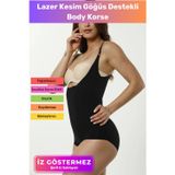 Floranova 2 Beden İncelten Toparlayıcı İz Göstermeyen Kaymaz Kadın Lazer Kesim Göğüs Destekli Body Korse