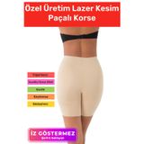 Floranova Özel Üretim İz Göstermeyen Kaymaz Sıkılaştırıcı Toparlayıcı Şekillendirici Lazer Kesim Paçalı Korse