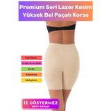 Floranova Premium Seri İz Göstermeyen Kaymaz Sıkılaştırıcı Toparlayıcı Şekillendirici Lazer Kesim Paçalı Korse