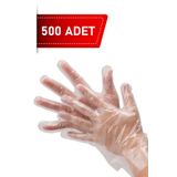 Floraplast Plastik Şeffaf Tek Kullanımlık Dayanıklı Mutfak Bahçe Hobi Temizlik İş Manav Poşet Eldiven 500 AD