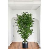 florayapaycicekcom Tek gövdeli bambu ağaç yapay ıslak doku siyah gümüş saksı svm.1305