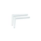 Flore BERKEMAL Çok Amaçlı Duvara Monte Katlanır Masa Ve Raf Konsolu Metal L Ayak 30 CM BEYAZ- Ahşap dahil değildir