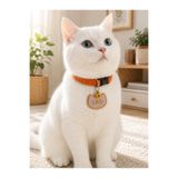 florealFlowers 🐱 Kedi İsimliği + Ayarlanabilir Tasma Seti KEDİ VE KÖPEK İÇİN UYGUNDUR.