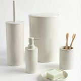 Flores 5 Lı Banyo Setı -Beyaz