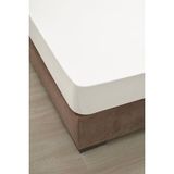 Floretta Çift Kişilik Lastikli Fitted Penye Çarşaf 160 x 200+30 cm - 160 x 200 cm - Beyaz