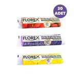 Florex 3'lü Çilek, Lavanta, Limon Kokulu Büzgülü Orta Boy Çöp Torbası 55X60CM