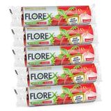 Florex 5 Rulo Büzgülü Çilek Kokulu Orta Boy Çöp Poşeti