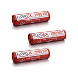 Florex Atık Çöp Poşeti Jumbo Baskılı Kırmızı 10 Yaprak 3 Rulo 80 x 110 CM