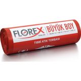 Florex Büyük Boy Tıbbi Atık Çöp Poşeti 60 x 85 Cm