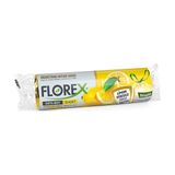 Florex Büzgülü Limon Kokulu Orta Boy Çöp Torbası 55 x 60 cm 10 Adet Sarı Renkli Plastik
