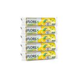 Florex Büzgülü Limon Kokulu Orta Boy Çöp Torbası 55X60 Cm 5 Rulo