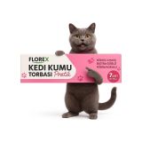 Florex Kedi Kumu Torbası Pratik, Büzgülü Tasarım, Ekstra Güçlü, Pudra Kokulu, 82x50 cm, 7 Adet