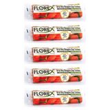 Florex Kırmızı Büzgülü Çilek Kokulu Orta Boy Çöp Torbası 5 Adet 55 X 60 cm
