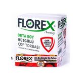 Florex Kırmızı Çilek Kokulu Büzgülü Orta Boy Çöp Torbası 55X60 (1