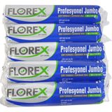 Florex Profesyonel Jumbo Siyah Çöp Torbası 80x110 cm 5 Rulo - 80 x 110 cm