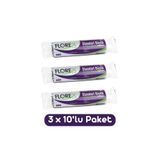 Florex Standart Büyük Boy Çöp Torbası 65X80 Cm 10'Lu Rulo Siyah 3 Rulo (30 Adet), FLOREX-3-3LU