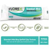 Florex Standart Mini Boy Çöp Poşeti 40 Adet x 10 Rulo Beyaz Kokusuz Dayanıklı Malzeme
