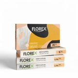 Florex Tek Kullanımlık Hibrit Eldiven - Silikon ve Lateks İçermez, Yumuşak Doku ve Elastik Tasarım, Gıda Uyumlu Çok Amaçlı Eldiven (6, Krem, M)