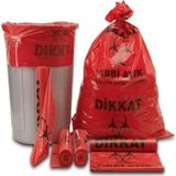 Florex Tıbbi Atık Çöp Poşeti 100 Micron 80*110 Jumbo 100 Adet 1 Koli