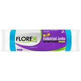 Florex Yeni Seri Endüstriyel Çöp Torbası Jumbo Boy 80 Cm X 110 Cm Siyah 10'Lu Paket