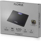 Floria ZLN1971 Dijital Banyo Tartısı LED Ekran Cam Yüzey Dijital Baskül 180 Kg Kapasiteli