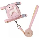 FloriaShopping Çantalı Kaçış Önleyici Kedi Gezdirme Tasması Ve Küçük Irk Köpek Gezdirme Tasması Pembe M