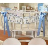 Florije Baby Kişiye Özel Isimli Banner – Nakışlı Harfli Bebek Odası Dekoru, Kapı Süsü, Flama - Mavi - 6