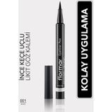 Flormar 001 Black Eyeliner Pen Keçe Uçlu Likit Göz Kalemi