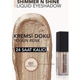 Flormar 001 Cashmere Gold Shimmer ve Shine Metalik Efektli Likit Göz Farı