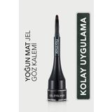 Flormar 004 Yeşil Özel Fırça Başlıklı Yoğun Pigmentli Mat Jel Eyeliner