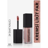 Flormar 005 Diamond Pink Shimmer ve Shine Metalik Efektli Likit Göz Farı
