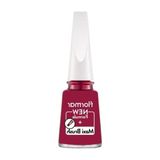 Flormar 075 Baroque Bordeaux Nail Enamel Uzun Süre Kalıcı Besleyici Oje