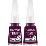 Flormar 483 Queen Zenobia 2'li Nail Enamel Uzun Süre Kalıcı Besleyici Oje