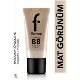 Flormar BB Krem - Tüm Cilt Tipleri İçin Matlaştırıcı ve Pürüzsüz Görünüm, 35 ml