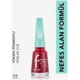 Flormar Breathing Color Yüksek Pigmentli & Parlak Bitişli Nefes Alan Oje (018 Rich Girl) 8682536054270