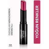Flormar Creamy Stylo Yarı Parlak Bitişli Kremsi Ruj 04 Raspberry Pembe Renk Kalıcı Etki ile 8682536013642