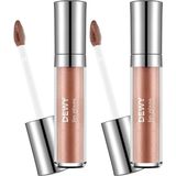 Flormar Dewy Lip Glaze Parlak & Dolgun Görünüm Veren Yapışmayan Dudak Parlatıcısı 002 LIGHT BEIGE (2 paketi)