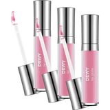Flormar Dewy Lip Glaze Parlak & Dolgun Görünüm Veren Yapışmayan Dudak Parlatıcısı 014 SOFT PINK (3 paketi)