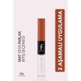 Flormar Duoglam Yüksek Pigmentli Kremsi Likit Ruj & Ultra Kalıcı Dudak Parlatıcısı - 006 Cocoa Charm - KAHVERENGİ