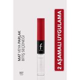 Flormar Duoglam Yüksek Pigmentli Kremsi Likit Ruj & Ultra Kalıcı Dudak Parlatıcısı - 007 Laugh - KIRMIZI