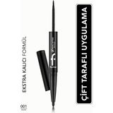 Flormar Extreme Tattoo Duo 2’si 1 Arada Siyah Renk Keçe Uçlu Eyeliner & Jel Göz Kalemi Uzun Süre Kalıcı 8682536061551