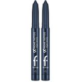 Flormar Extreme Tattoo Işıltılı Asansörlü Kalemtıraşlı Jel Göz Kalemi & Far Stick - 006 Navy (2 paketi)