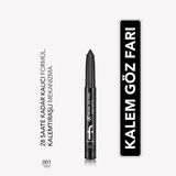 Flormar Extreme Tattoo Mat Asansörlü Jel Göz Kalemi 001 Onyx Black