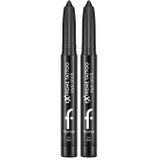 Flormar Extreme Tattoo Mat Asansörlü Kalemtıraşlı Jel Göz Kalemi & Far Stick - 001 Onyx (2 paketi)