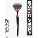 Flormar Fan Brush Aydınlatıcı Uygulama İçin Yumuşak Yelpaze Fırça Siyah Renk
