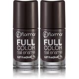 Flormar Full Color Nail Enamel FC44 Tropic Brown 2'li Oje