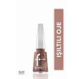 Flormar GL043 Rosegold Yoğun Simli Şeffaf Oje